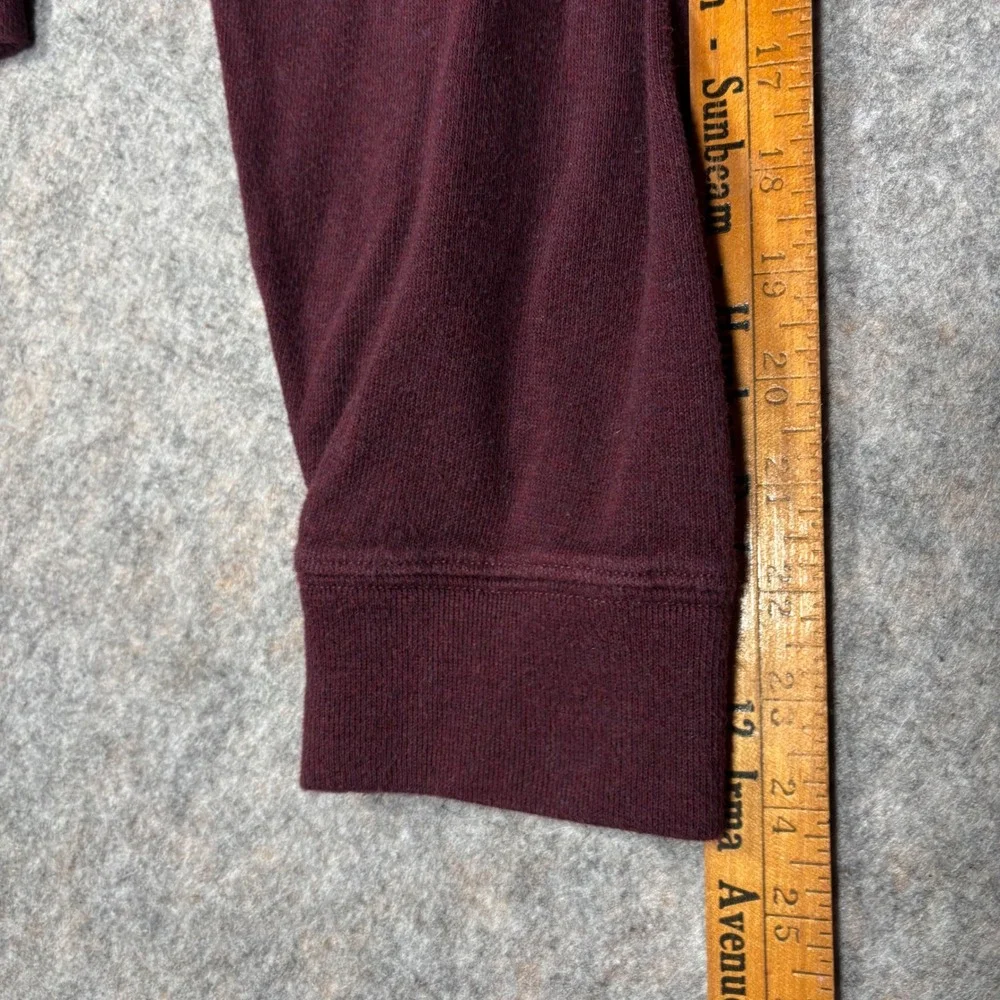 Polo Ralph Lauren Pullover Mens 2XB Burgundy Estate Rib Quarter Zip Sweater Logo